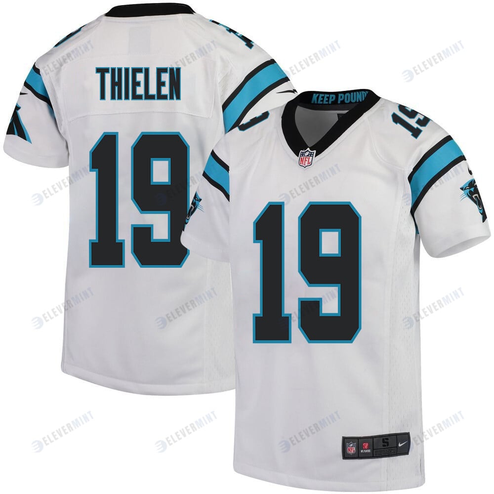 Adam Thielen 19 Carolina Panthers Youth Game Jersey - White