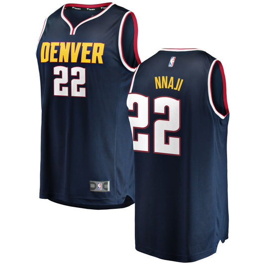 Zeke Nnaji Denver Nuggets Fanatics Branded 2018/19 Fast Break Replica Jersey Navy - Icon Edition