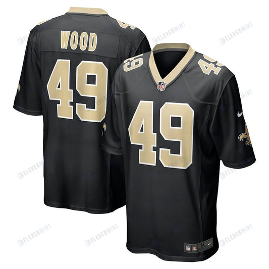 Zach Wood 49 New Orleans Saints Men Game Jersey - Black