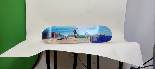 Sean Mills X TRADEMARKED Hand Painted Custom Skateboard Deck #4