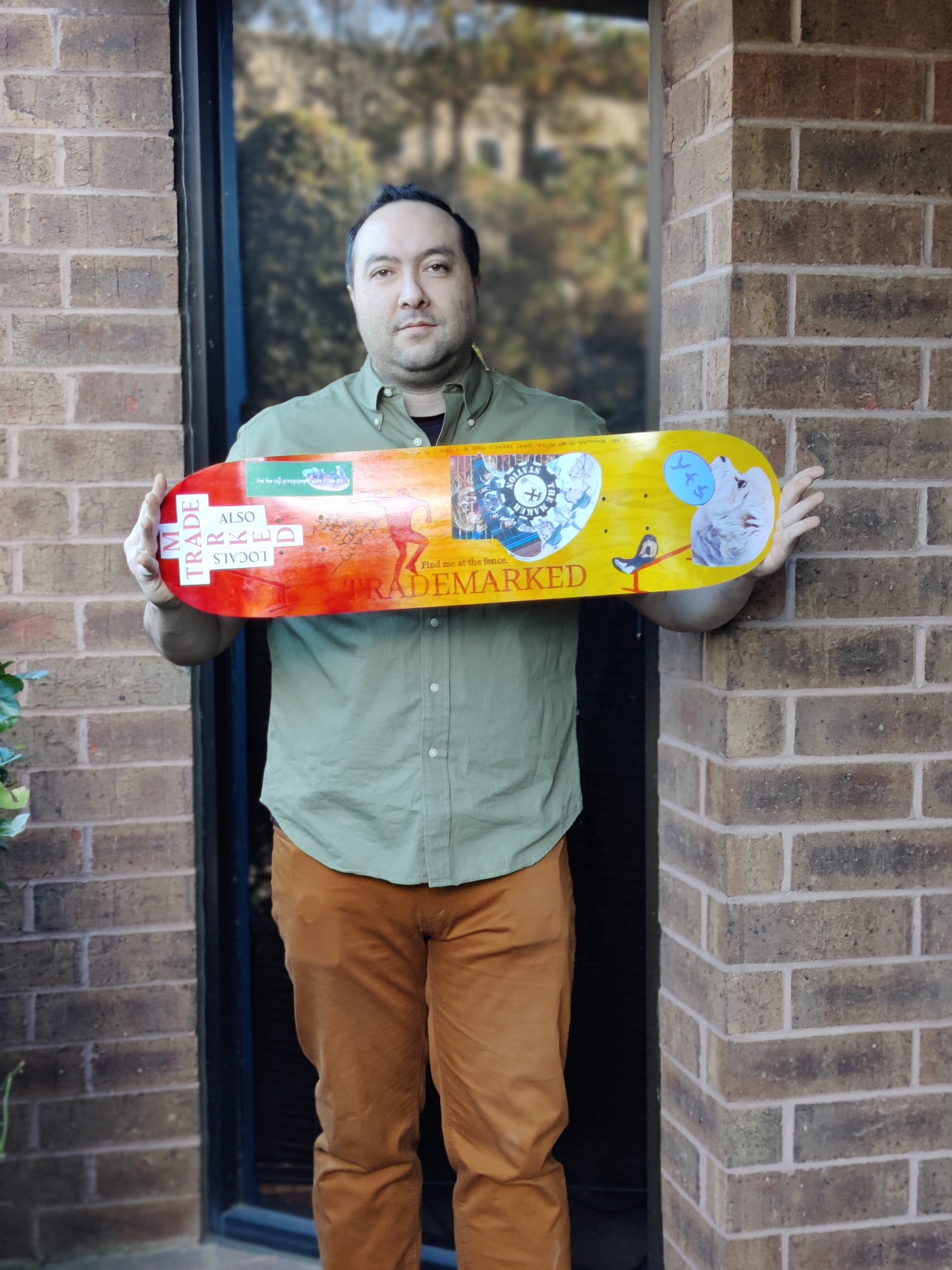 Sean Mills X TRADEMARKED Hand Painted Custom Skateboard Deck #2